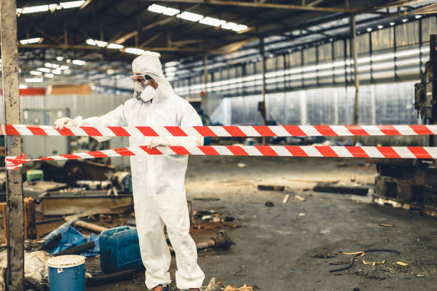 Professional Drug Lab Cleanup technician working in Colfax, IL
